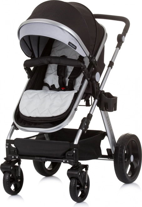 CHIPOLINO Kombinovaný kočík HAVANA 2v1 Obsidian – Silver
