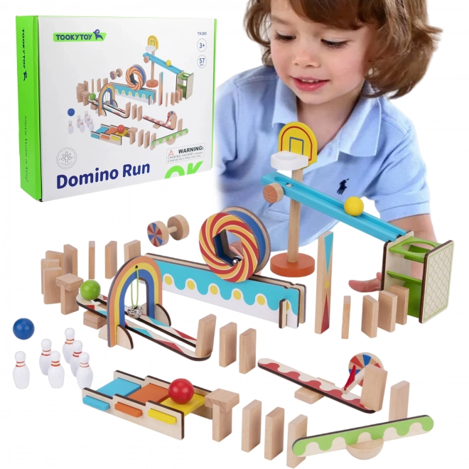 Drevené domino kocky Tooky Toy