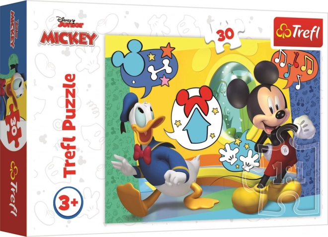 Trefl puzzle Mickey Mouse a Kačer Donald 30 dielikov