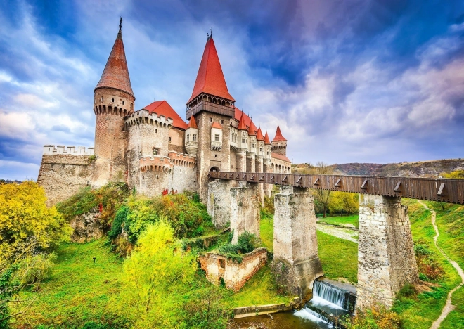 Enjoy Puzzle Korvínov Hrad Hunedoara Rumunsko 1000 Dielikov