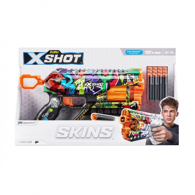 Wystreľovač X-Shot Skins Graffiti s 12 Šípkami