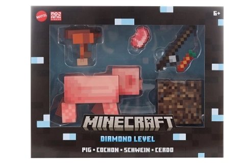 Minecraft Diamond Level Zberateľská Figúrka - Prasa