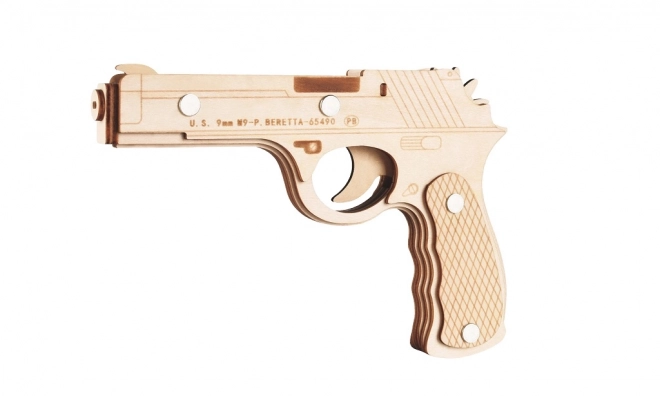 Drevené 3D puzzle Beretta M9