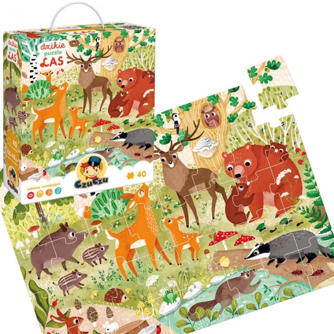 Džungle Puzzle Les 40 ks