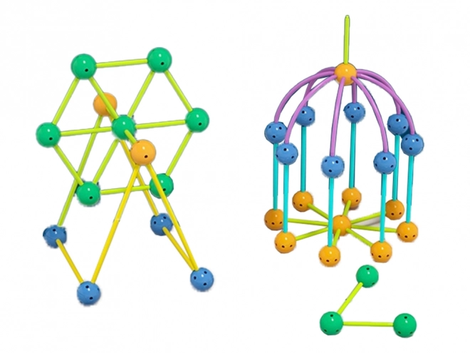 3D konštrukčné bloky Geometric 142ks