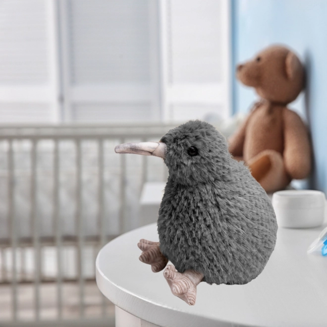 Plyšový vták Kiwi šedý 21cm