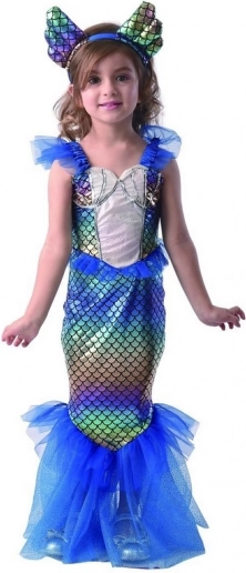 Šaty na karneval Morská panna pre deti