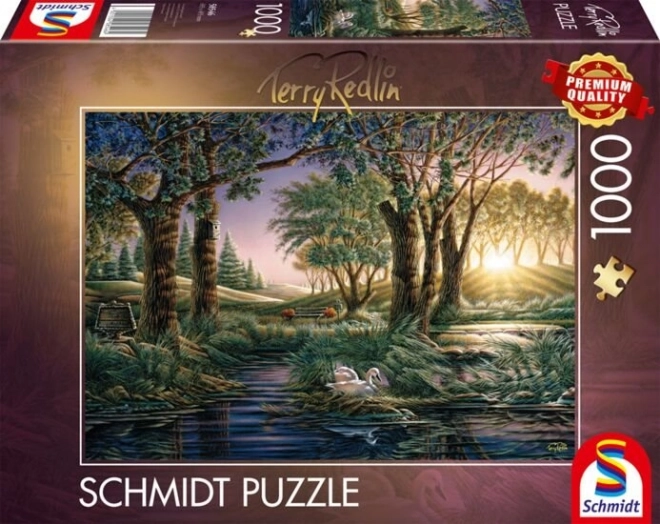 Puzzle Ranná mágia pri jazere 1000 dielikov