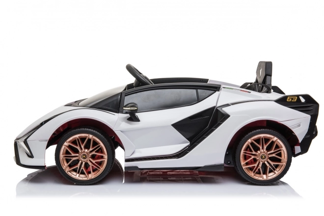 Lamborghini SIAN detské auto na batériu s ovládačom – Biele