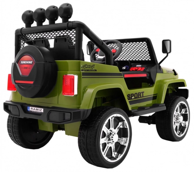 Terénne auto Raptor Drifter Green + Diaľkové ovládanie + Pohon 4x4 + Úložný priestor + Pomalý štart + MP3 LED dióda