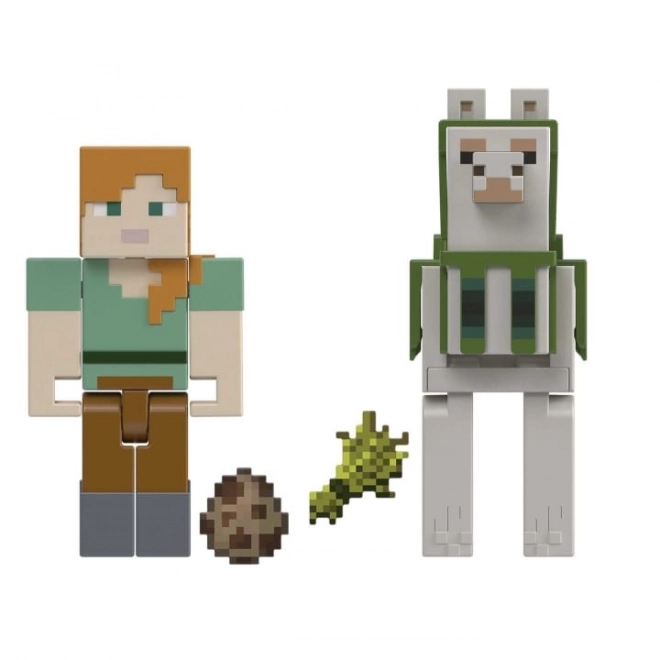 Figúrka Minecraft Alex a Lama