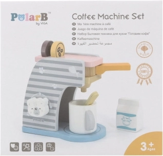 Drevený kávovar pre deti POLARB s príslušenstvom