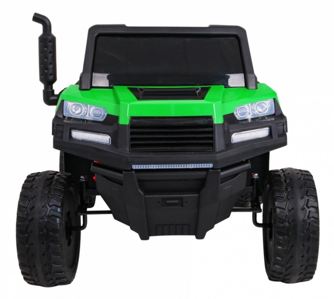 Farmárske auto pre 2 deti Zelené + 4x4 + Diaľkové ovládanie + Kiper + LED Audio