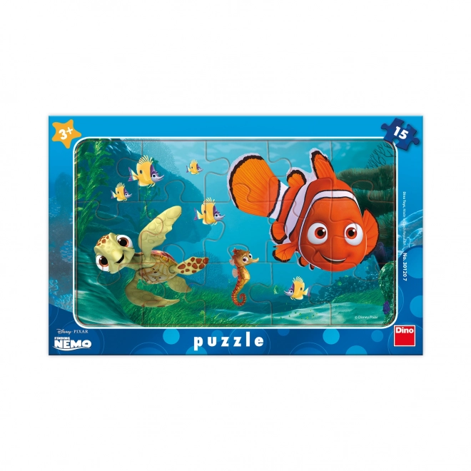 Dino Puzzle Hľadá sa Nemo: Nemo a korytnačka 15 dielikov