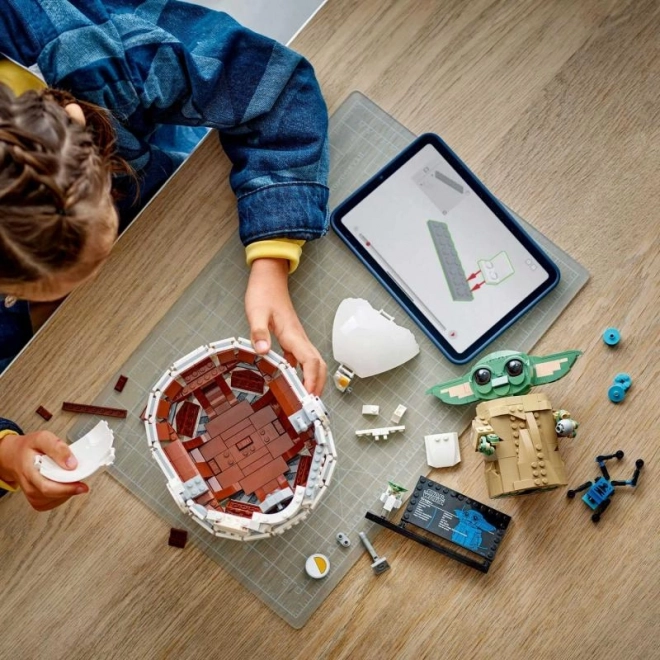 Lego Star Wars Grogu vo vozíku