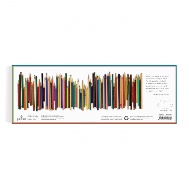 Galison puzzle farebné pastelky 1000 dielikov