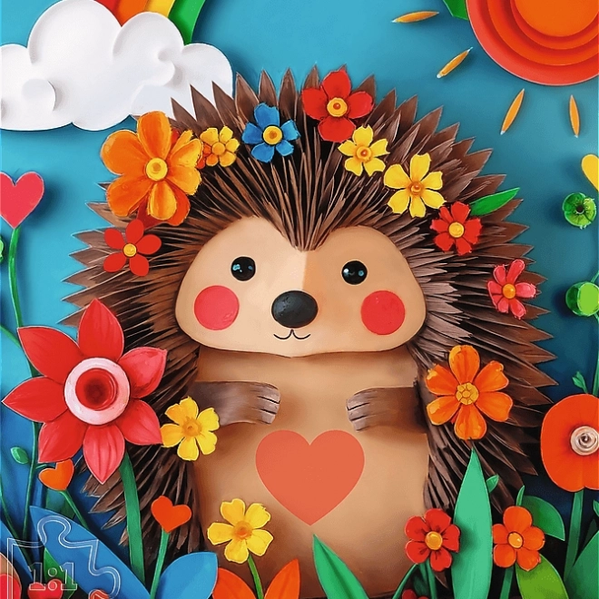 TREFL Puzzle Paper Art: Malý ježko 160 dielikov