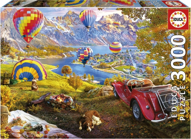Educa puzzle Údolie teplovzdušných balónov 3000 dielikov