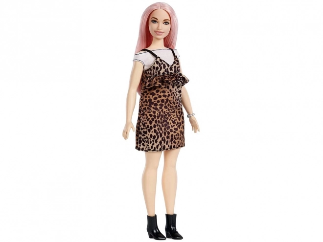 Barbie Fashionistas Bábika s leopardími šatami