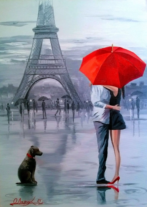 Užite si Puzzle Paríž pre dvoch 1000 dielikov