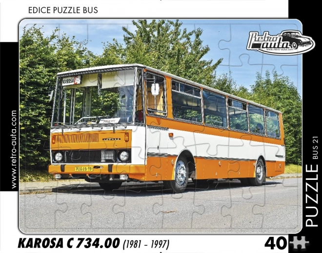 Retro puzzle Autobus Karosa C 734