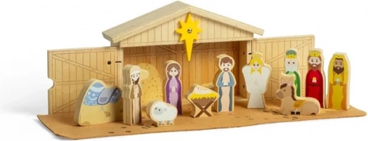 Bigjigs Toys Drevený Vianočný Betlehem