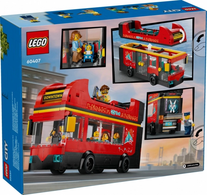 Lego City Červený Dvojposchodový Autobus