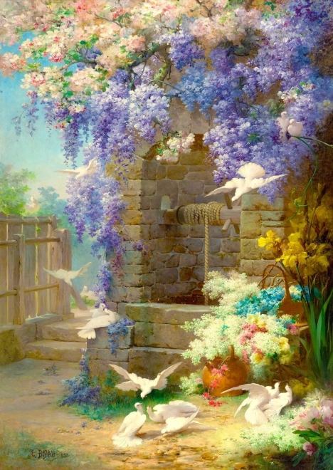 Puzzle Eugene Bidau: Le Printemps 1000 dielikov