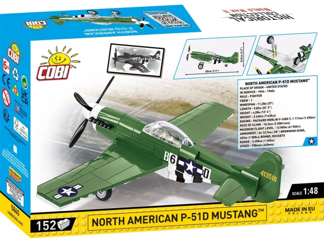 Stavebnica Mustang P-51D