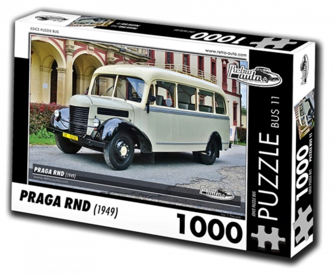 Skladačka Retro Autá Praga RND Autobus 1000 dielikov