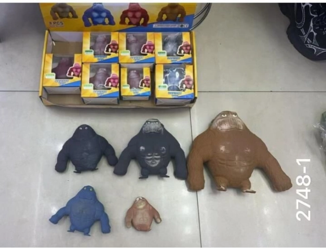 Naťahovacia gorila hračka pre deti