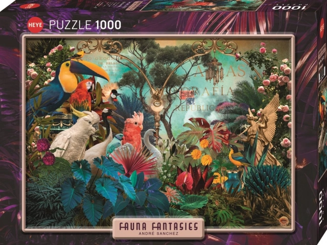 Puzzle Fauna Fantasies: Ptačí rozmanitost 1000 dielikov