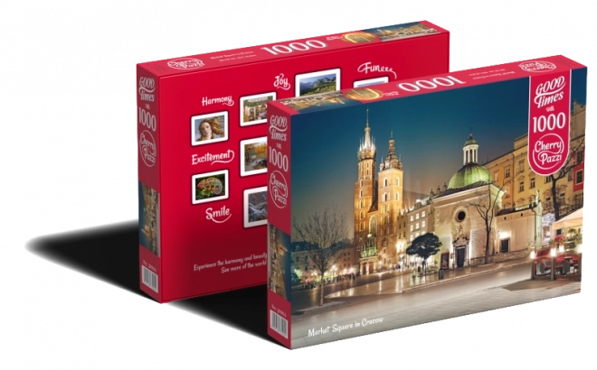 Puzzle Kráľovský rynek v Krakove, Poľsko 1000 dielikov