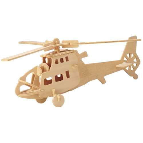 Drevené 3D puzzle vrtuľník