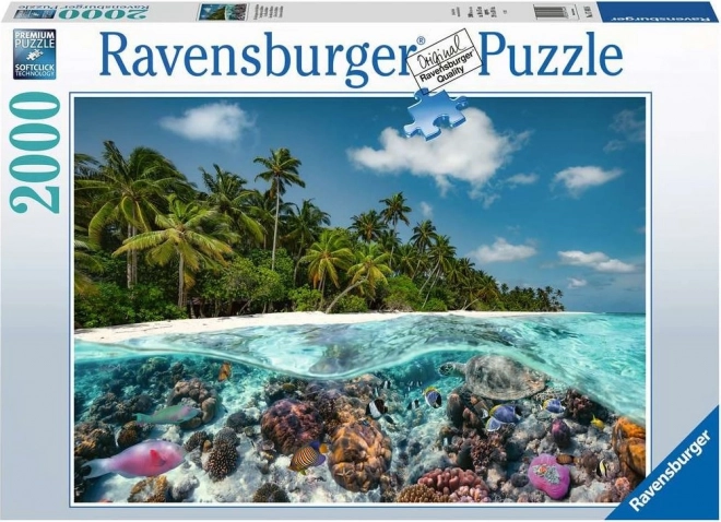 Ravensburger puzzle Potápanie na Maledivách 2000 dielikov