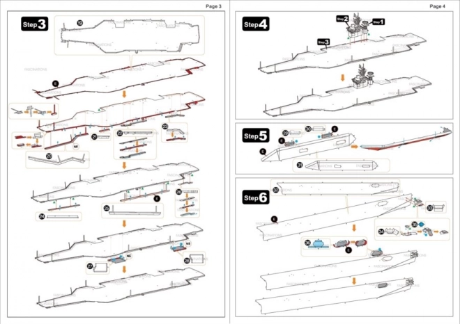 3D Puzzle Letadlová Loď USS Theodore Roosevelt CVN-71