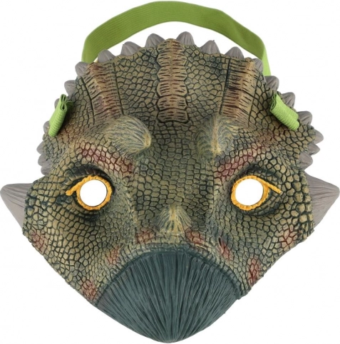 Gumená dinosauří maska na karneval