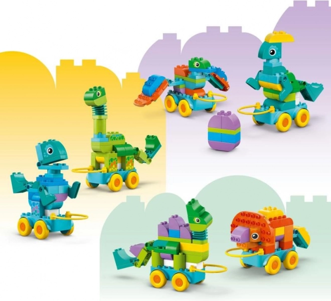 Stavebnica LEGO DUPLO 3 v 1: Dinosaury na Kolieskach