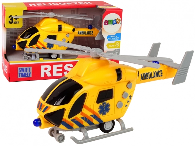 Záchranný Helikoptéra Ambulancia Žltá