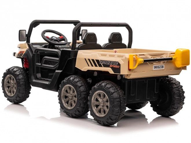 Elektrické autíčko Farmer Truck Speed 900 – Béžová