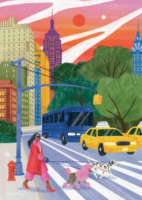 Puzzle Prejdi sa New Yorkom 500 dielikov
