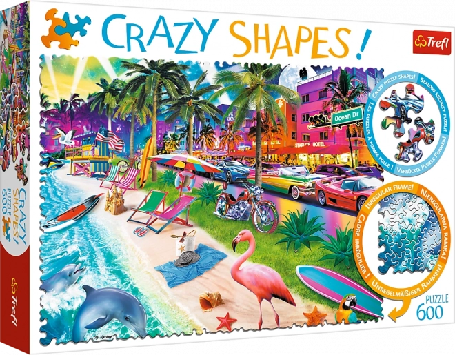 Trefl Crazy Shapes puzzle Pláž Miami