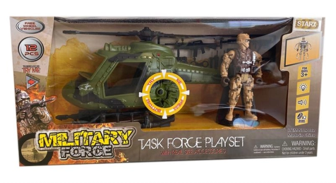 Helikoptéra a vojak