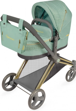 Skladací kočík pre bábiky 3 v 1 s taškou CAPRICCIO, 73 cm