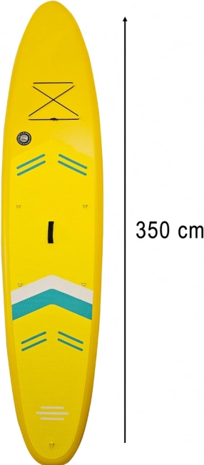 Žltý nafukovací SUP paddleboard 350 cm so sedátkom a príslušenstvom