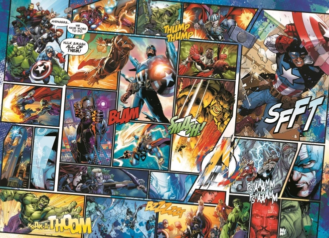 Drevené puzzle Marvel Avengers 1000 dielikov