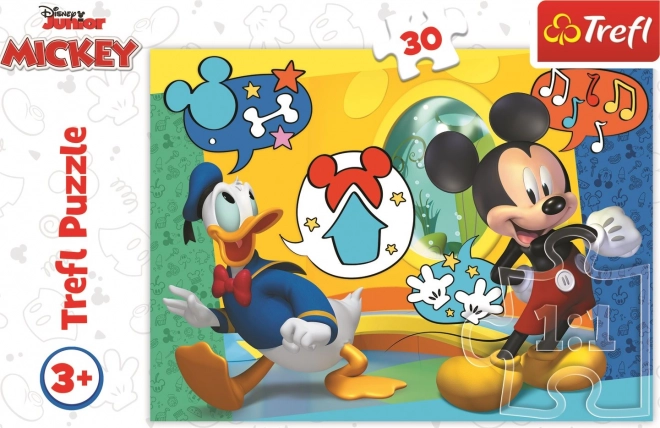 Trefl puzzle Mickey Mouse a Kačer Donald 30 dielikov