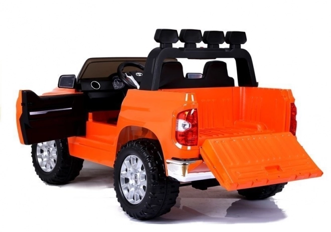 Oranžová Toyota Tundra na akumulátor pre deti