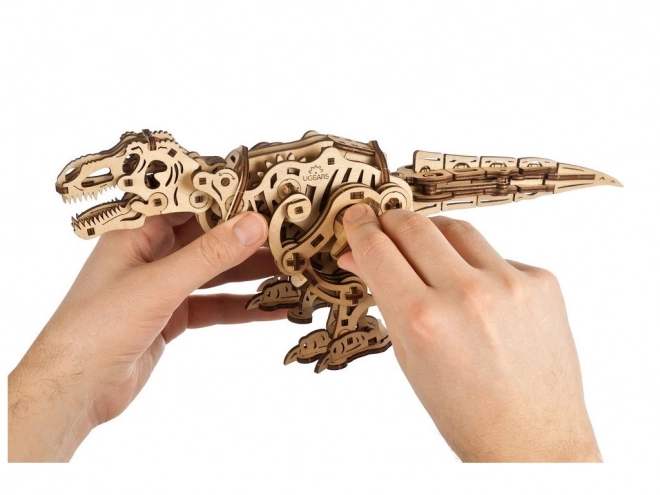 Ugears 3D drevené mechanické puzzle Tyrannosaurus Rex