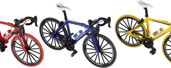 Prstový bicykel kov/plast 19 cm v rôznych farbách